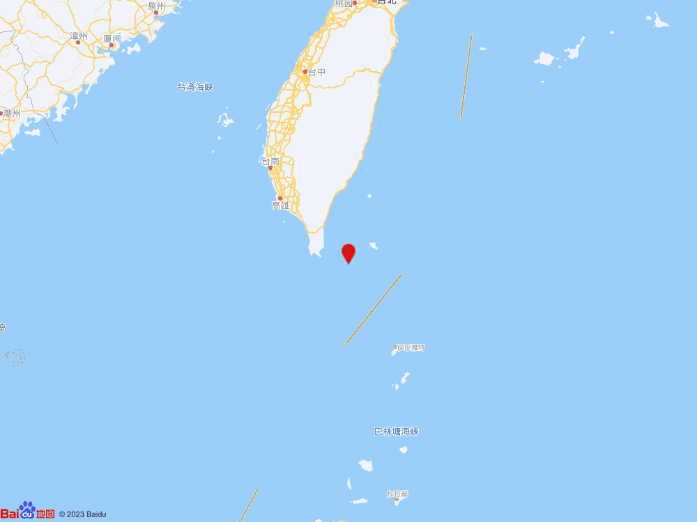 台湾屏东县海域发生4.5级地震