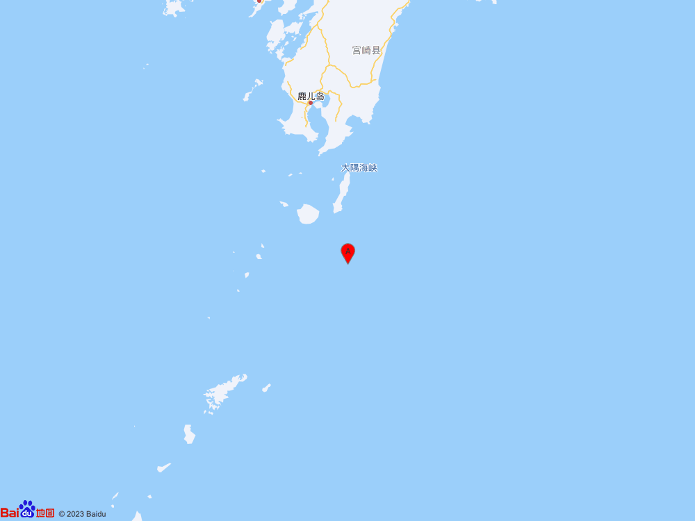 琉球群岛（北纬29.80度，东经131.05度）发生5.8级地震