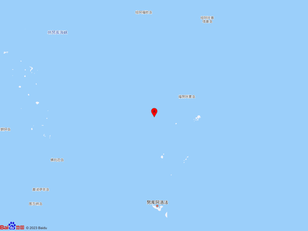 汤加群岛（北纬-18.58度，东经-175.30度）发生6.2级地震