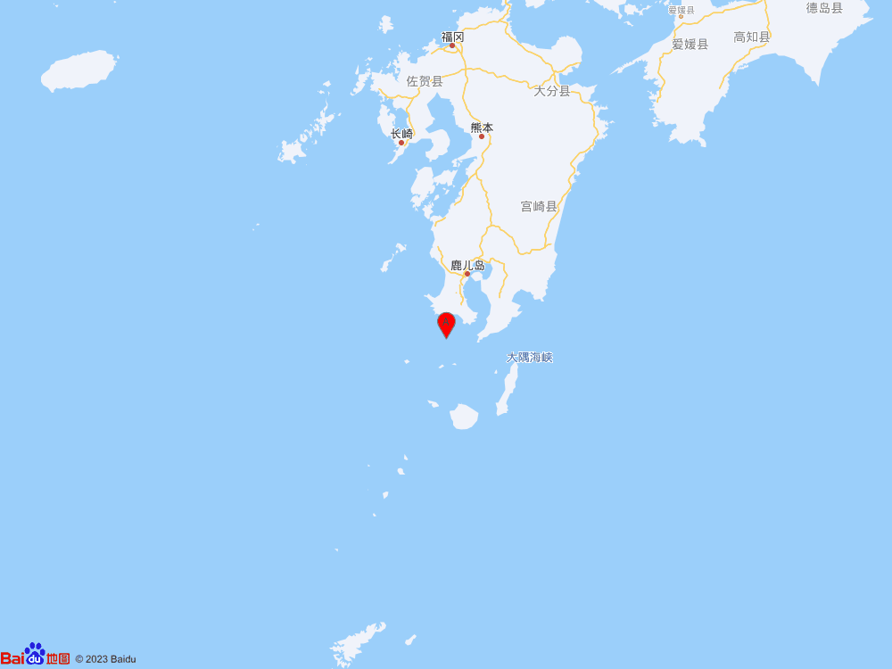 日本九州岛（北纬31.07度，东经130.34度）发生6.2级地震